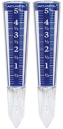 AcuRite Magnifying Rain Gauge 00850W4 (2 Pack) with Mounting Screws