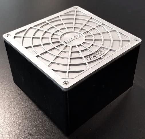 Hardscaping Materials - USA Made - Sinnov Outdoor Floor Sewer Drain Cleanout, 3 or 4 Inch PVC Hub Connection Works for Patios, Pool Decks, Walkways, Plazas, Hotels, Pavers and Backyards (Silver/Grey)