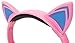 Pink Cat Children's Headphones (with Blue LED Ears) Nextbase NB49AC / SDV49AC / NB49AM / SDV49AM Portable DVD Player - by DURAGADGET