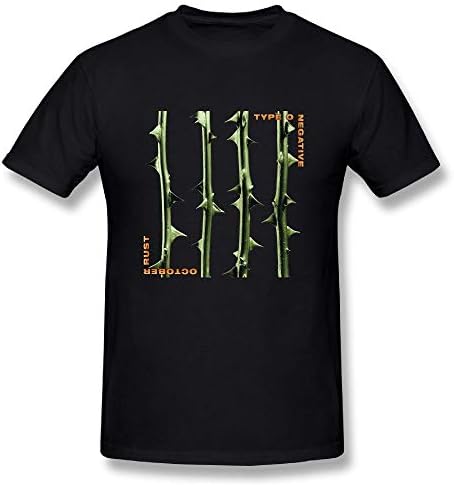 Allenvin Men's Cotton Type O Negative October Rust T-Shirts Black