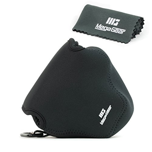 MegaGearOlympus Pen E-Pl9, E-Pl8, E-Pl7 Ultra Light Neoprene Camera Case, With Carabiner - Black - MG510