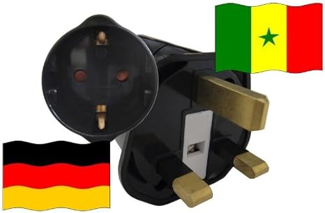 Reise-Adapter SENEGAL auf Deutschland SN - GER Travel Plug DEUTSCHLAND-Reise (Schutzkontakt, 2200Watt)
