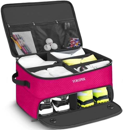 Amazon.com | ANILD Golf Trunk Organizer, 2 Layer Golf Storage Case
