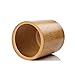 Chephon Natural Bamboo Wood Desk Pen Pencil Cup Holder Stand, Office Desk Accessories Supplies Organizer and Makeup Brush Holder