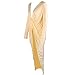 Missord Women Long Sleeve V Neck Irregular Soft Casual Long Tops Blouses Small Light Yellow