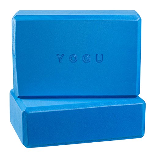 YOGU Yoga Blocks Set of 1 or 2 EVA Foam or Cork Wood