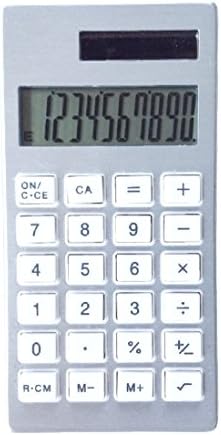 Aluminum Frame Solar Calculator Small Lightweight, 3.94"×1.97"×0.47", 1.4 oz