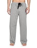 Noble Mount Mens Premium Knit Lounge/Sleep Pants - Heather Grey - X-Large