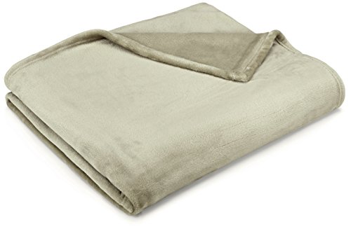 Pinzon velvet plush throw blanket, 50" x 60", sand