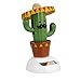 KODORIA Solar Powered Dancing Toy Bobbling Dancing Toy Car Desk Decorative Ornament Kids Children Birthday - Cactus