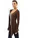 PattyBoutik Women's Waterfall Asymmetric Hem Cardigan