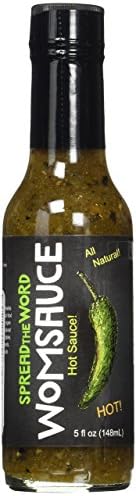 WOMSAUCE Freshly Roasted Green Habanero Hot Sauce,5 ounce