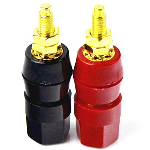 CESS Amplifier Terminal Connector Binding Post Banana Plug Jack Socket Panel/Chassis Mount Connectors (jcx) (10 Pack) - Thumbnail 4