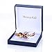 Menton Ezil Twinkle Love Women Bangle Bracelet White Gold Plated Crystal Bracelets