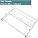 STORAGE MANIAC Outdoor Umbrella Drying Rack, 20 Lines with 200 Feet Drying Space, Steel Frame & Adjustable Height, 4-arm Umbrella Clothesline for Laundry, White