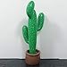 2pcs Inflatable Cactus with Potted Base Mexican Party Fiesta Deco