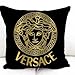 Xusuzhi versace gold logo black pillow Decorative Pillow and Pillow Case20x36