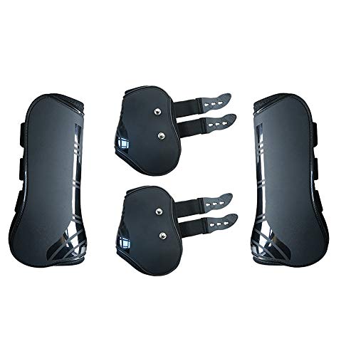 image for HONUTIGE Horse Tendon Boots, Adjustable Front Hind Horse Leg Boots, Sh