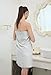 Taprilt Durable Antibacterial Bamboo & Cotton, Bath Towels, 450Gsm, Set of 2, (Beige, Blue)