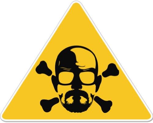 Warning Heizenberg Breaking Bad Walter White Car Sticker Decal Phone Small 2"