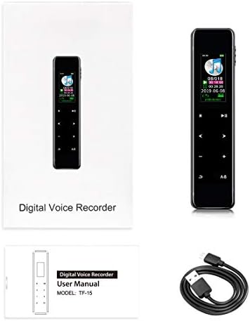 Portable MP3 voice recorder with a screen, priced at $28.59 as of August 9, 2023.