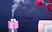 One by One Shop Mini Portable Bottle Cap Air Humidifier with USB Cable for Office Home, Pink Color