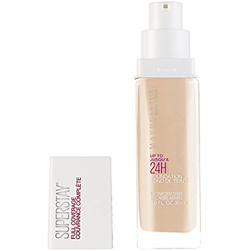 Maybelline Super Stay Full Coverage Foundation, #112 Natural Ivory, 1 fl. oz. (Pack of 2)