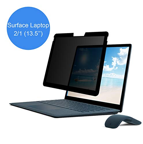 Privacy Screen Protector Compatible for Microsoft Surface Laptop 2-13.5 Inch Fully Removable Anti-Spy Filter Anti-Glare Laptop Screen Protector (not Compatible with Surface Book)
