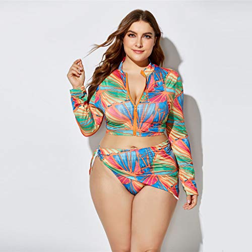 image for YunZyun Women Tankini Set, 3-Piece/Set Womens Plus Size Swimsuits Wome
