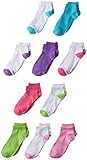 Hanes Girls' 10-Pack Low-Cut Socks