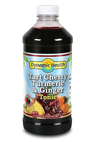 Dynamic Health Tart Cherry Turmeric and Ginger Tonic Supplement, 16 Ounce