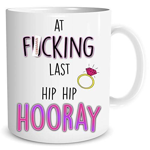 Engagement Gift at F*cking Last Hooray Bestie Engagement Gift Friend Engaged Mug Engaged Newly Engaged Congrats Colleague Gift WSDMUG1439