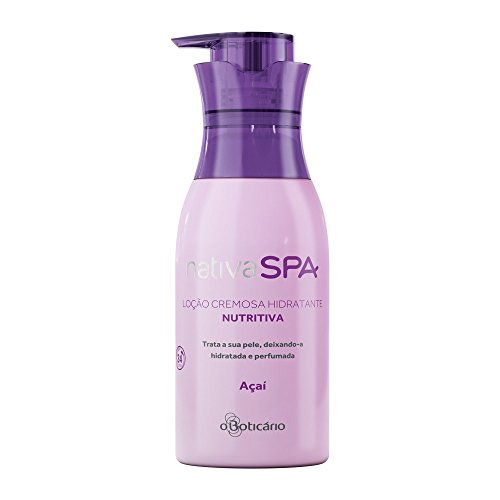 Linha Nativa Spa Boticario - Locao Cremosa Hidratante Nutritiva Acai 400 Ml - (Boticario Nativa Spa Collection - Acai Moisturizing And Nourishing Creamy Lotion 13.52 Fl Oz)