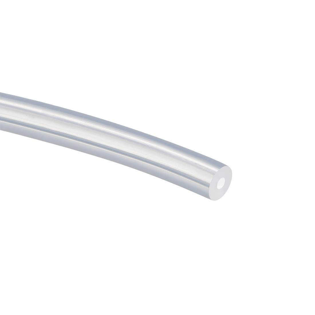 sourcing map Silicone Tubing 0.8mm x 4mm 3.3ft Silicone Rubber Tube Air Hose Water Pipe for Pump Transfer Clear