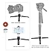 Tabletop Mini Tripod, Cayer 3 Feet SV3 Alumunium Tripod Stand for Monopods with 3/8