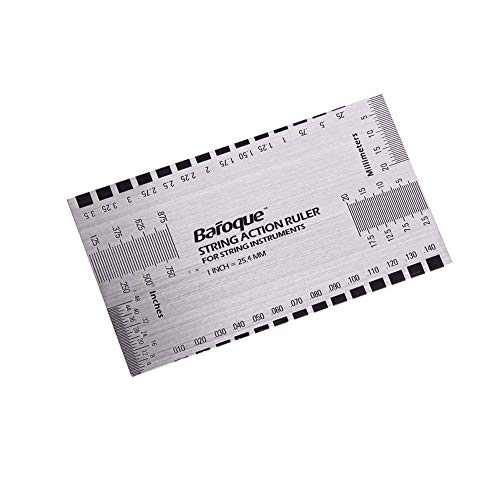 String Action Ruler Gauge,Guitar Repairing Tool for Luthier,Fit for Guitar,Ukulele,Bass,Banjo,Mandolin