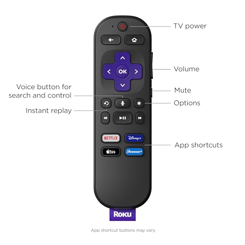 Roku Streaming Stick 4K + Roku Indoor Camera 2024 - Home Security - 1-Pack