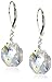 Amazon Collection Sterling Silver with Swarovski Elements Crystal Aurora Borealis Octagon Earrings