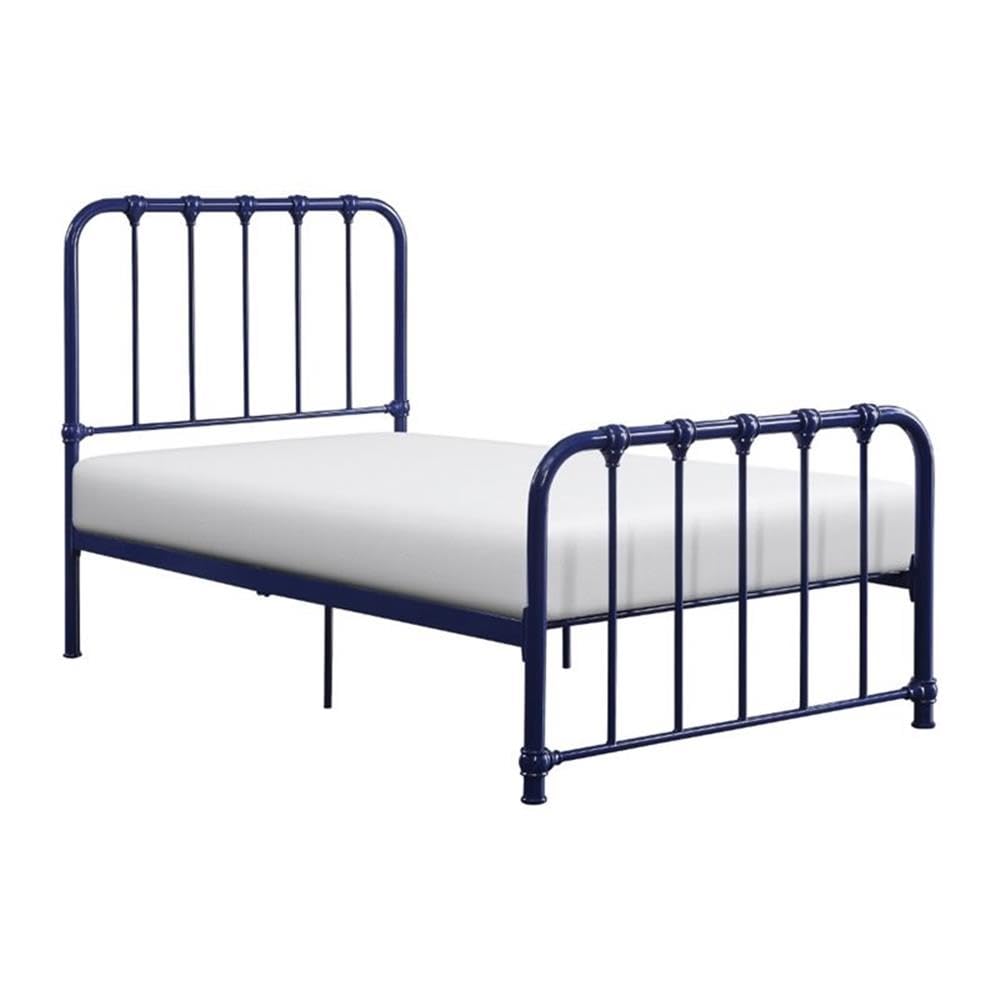 Photo 1 of ** MISSING INSTRUCTIONS AND HARDWARE**
Lexicon Leongatha Metal Bed, Twin, Navy Blue