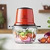 MisterChef-Red-Mini-Chopper-Mini-Food-Processor-3-bi-Level-Blades-Energy-Saver-200W-with-Turbo-15L-Food-Capacity-Glass-Bowl-2-Year-Warranty-Metallic-Red MisterChef® Red Mini Chopper Mini Food Processor 3 bi-Level Blades - Energy Saver 200W with Turbo - 1.5L Food Capacity…