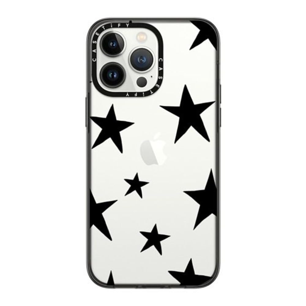 CASETiFY Compact iPhone 14 Pro Max Case [2X Military Grade Drop Tested / 4ft Drop Protection] - Stars Black - Clear Black — image 1