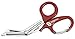 EMT Trauma Shears with Carabiner - Stainless Steel Bandage Scissors for Surgical, Medical & Nursing Purposes - Sharp Curved 2-pack is Perfect for EMS, Doctors, Nurses, Cutting Bandages [Red]