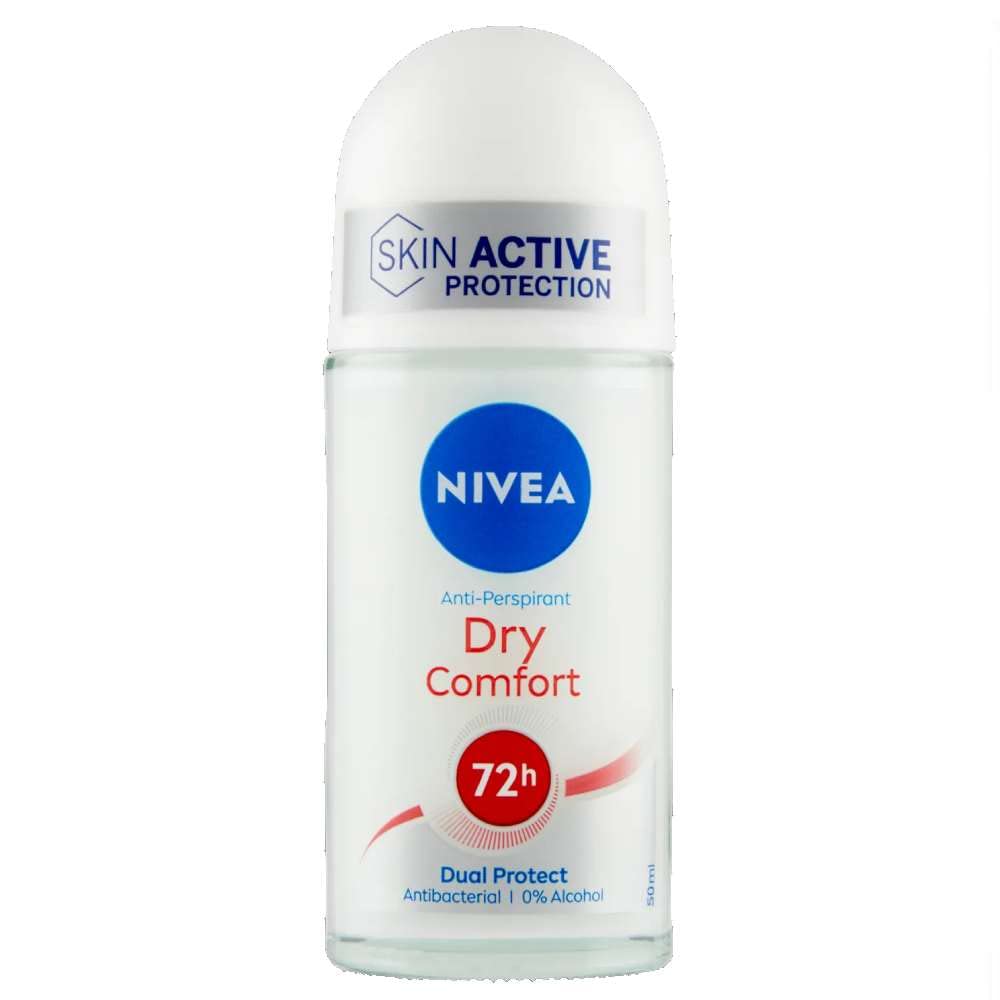 Nivea Dry Comfort Plus Anti-Perspirant Roll-On Pack of 6 x 50 ml