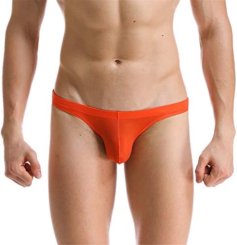 XiangxiKJ Mens Thongs Sexy Underwear G-String Briefs Lingerie Bulge Pouch Underpants Nylon Slip Shorts