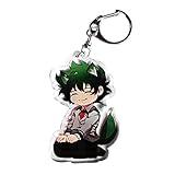 Bowinr My Hero Academia Keychain, All Might Izuku Midoriya Todoroki Shoto Katsuki Bakugou Kawaii Keyring for Kids Teens Adults and Anime-Fans(Style 25)