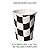 Checkered Flag Party Supplies - 65 Pieces - Nascar Racing Flag Themed - Race Car Wavey Black & White Checkered Birthday Kit - Dinner & Dessert Plates & Napkins Cups Balloons & Flag Banner - Serves 8