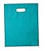100 12x15 Glossy Pink and Teal Blue Plastic Merchandise Bags w/Handles