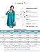 LARACE Women's Casual Loose 3/4 Sleeve Simple Plain Swing Flowy T-Shirt Dresses, 3X, Black