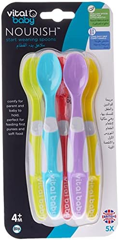 Starting Spoon Vital Baby Nourish Start Weaning Spoons, 5 Pieces price in Saudi Arabia ...