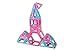 Magformers Inspire Princess 56 Pieces, Pink Purple Colors, Educational Magnetic Geometric Shapes Tiles Building STEM Toy Set Ages 3+